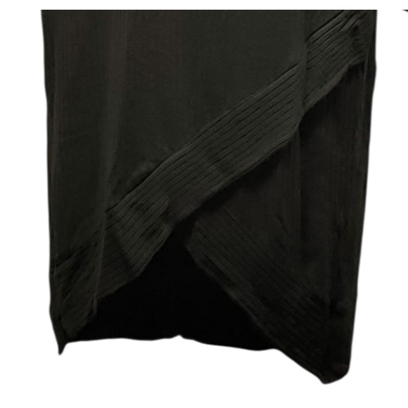 Vintage Charlotte Russe Olive Ribbed Sweater Midi Dress Size L – Off-Shoulder - Picture 5 of 5